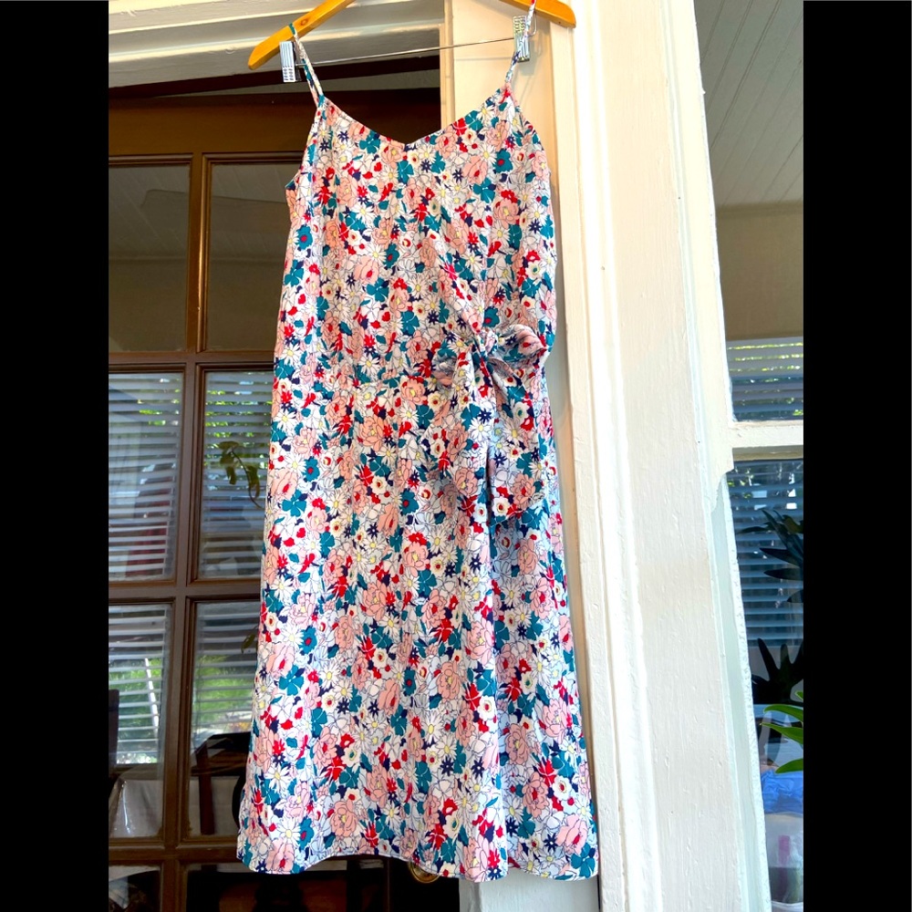 Comptoir des Cotonniers Silk Flowery Straps Dress M